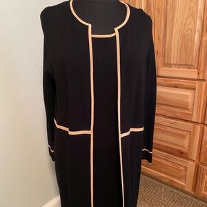 Talbots knit dress with matching jacket